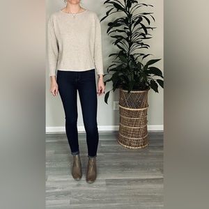 Tan long sleeve sweater top